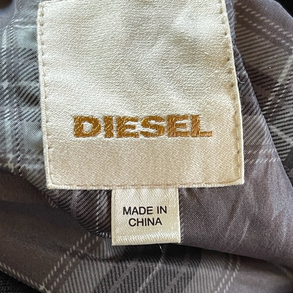 Diesel Hooded black nylon convertible bomber jacket - Picture 6 of 16